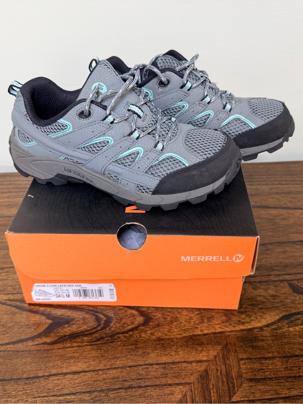 Merrell Kids Gray & Teal Trail Sneakers